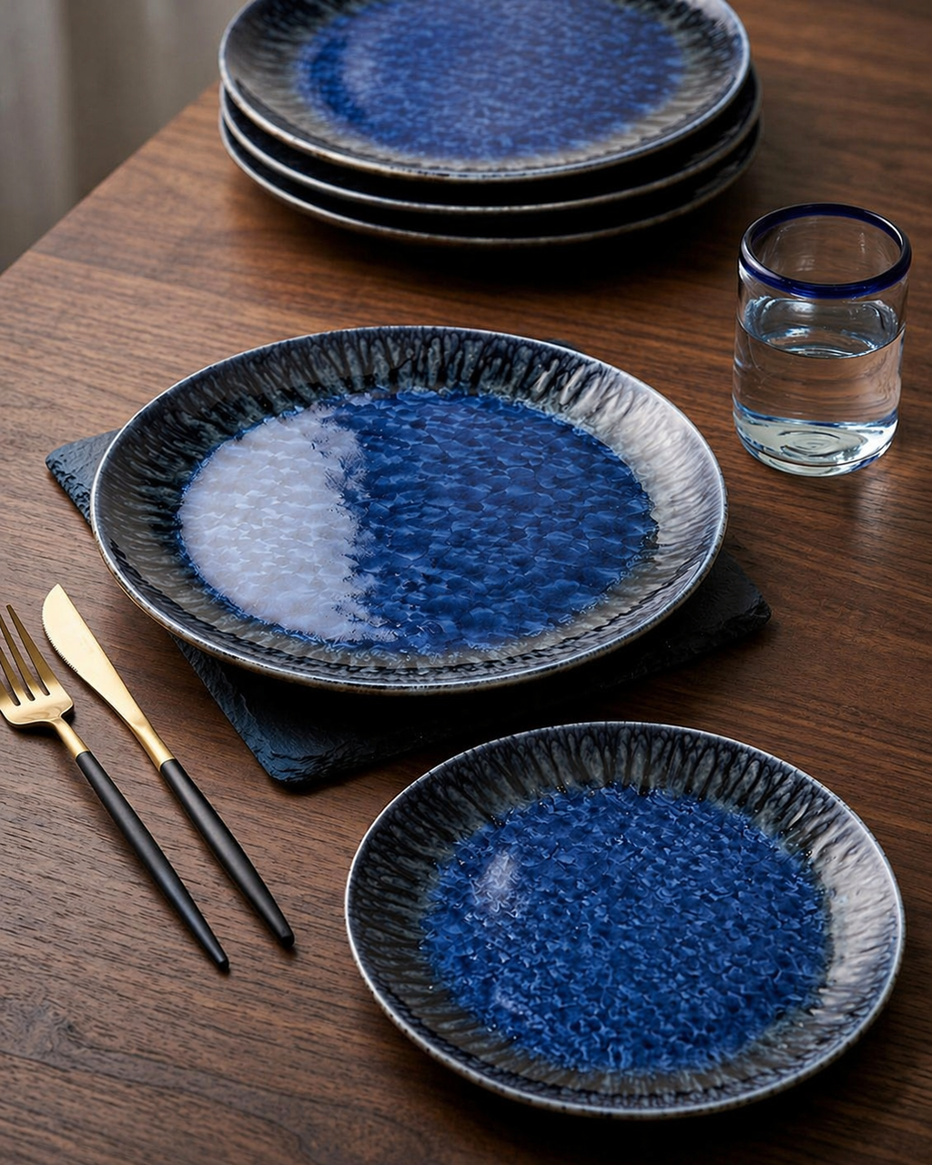 Midnight Tide Dining Plate (Set Of 4)