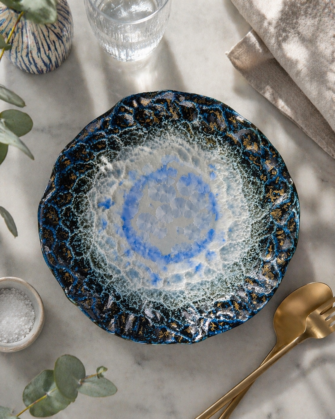 Glacier Dusk Large Serving Bowl (Set of 1)