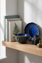 Midnight Tide Serving Bowl + Crest Bowl