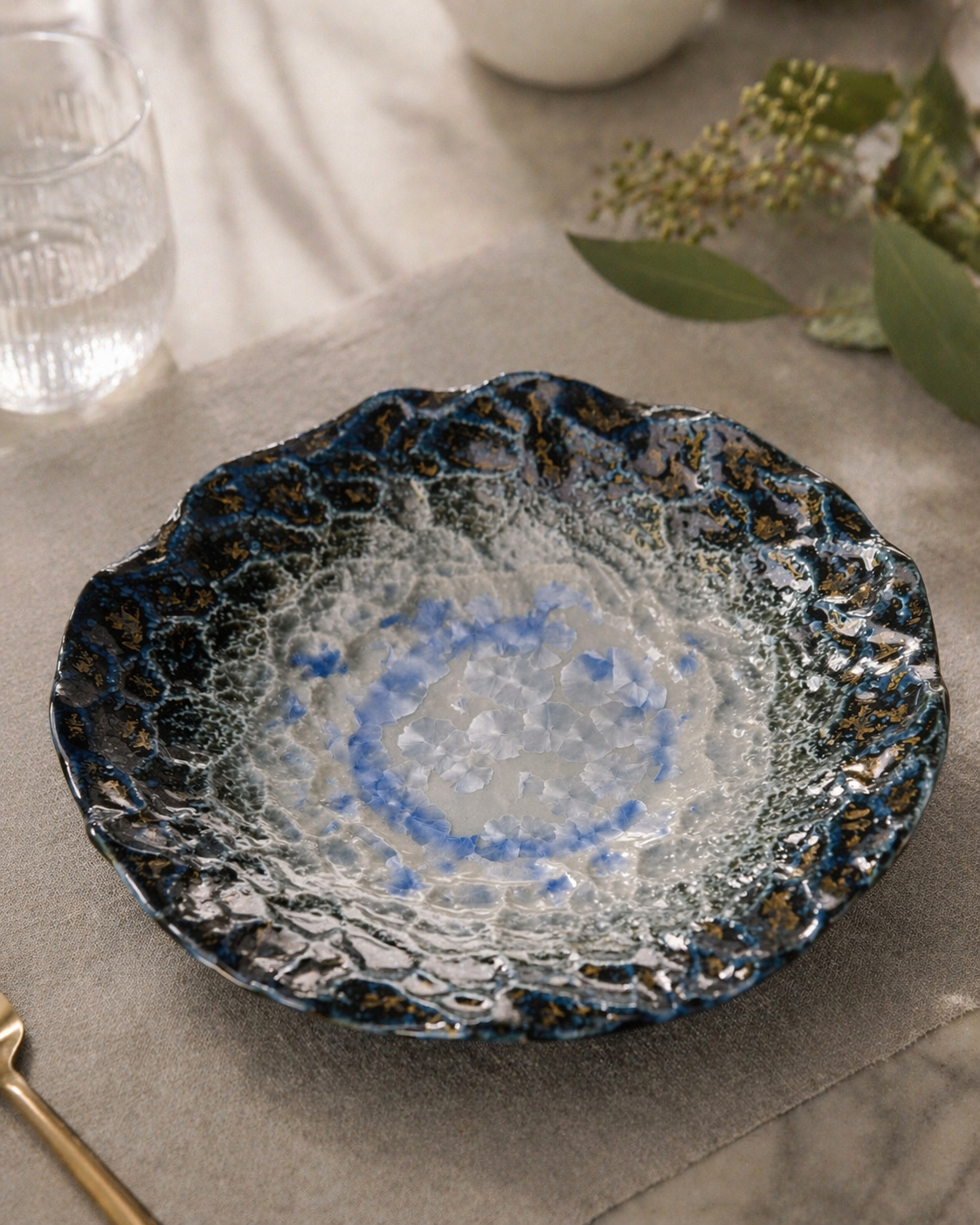 Glacier Dusk Large Serving Bowl (Set of 1)
