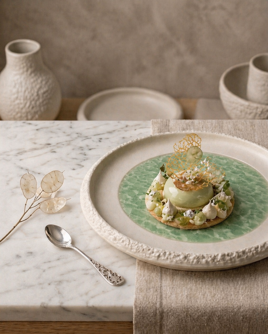 Frosted Veil Dining Plate (Set of 4)