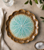 Frosted Dune Large Lotus Leaf Plate (Set of 1)