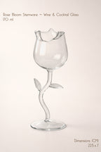 RoseBloom Stemware Wine and Cocktail Glass (Set of 4)