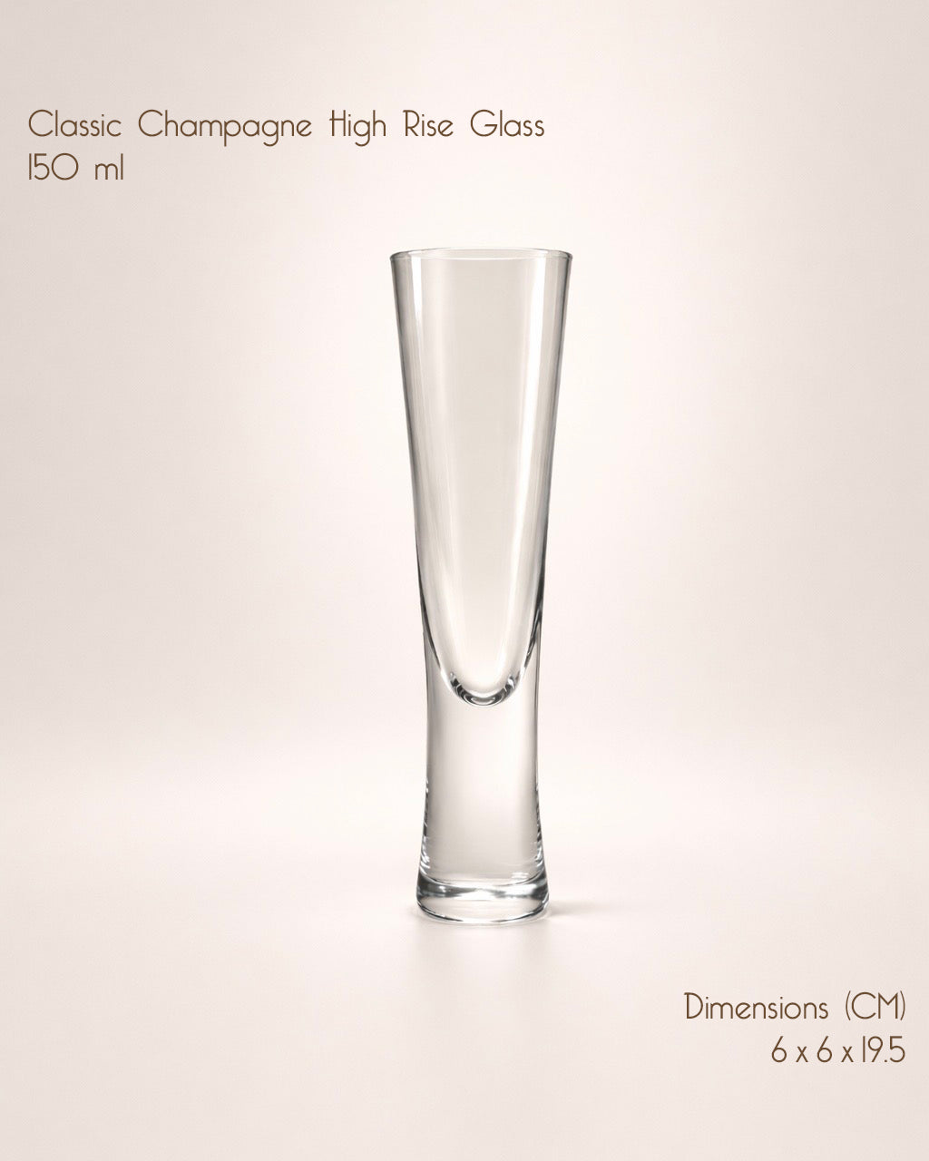 Classic Champagne Rise Glass (Set of 4)