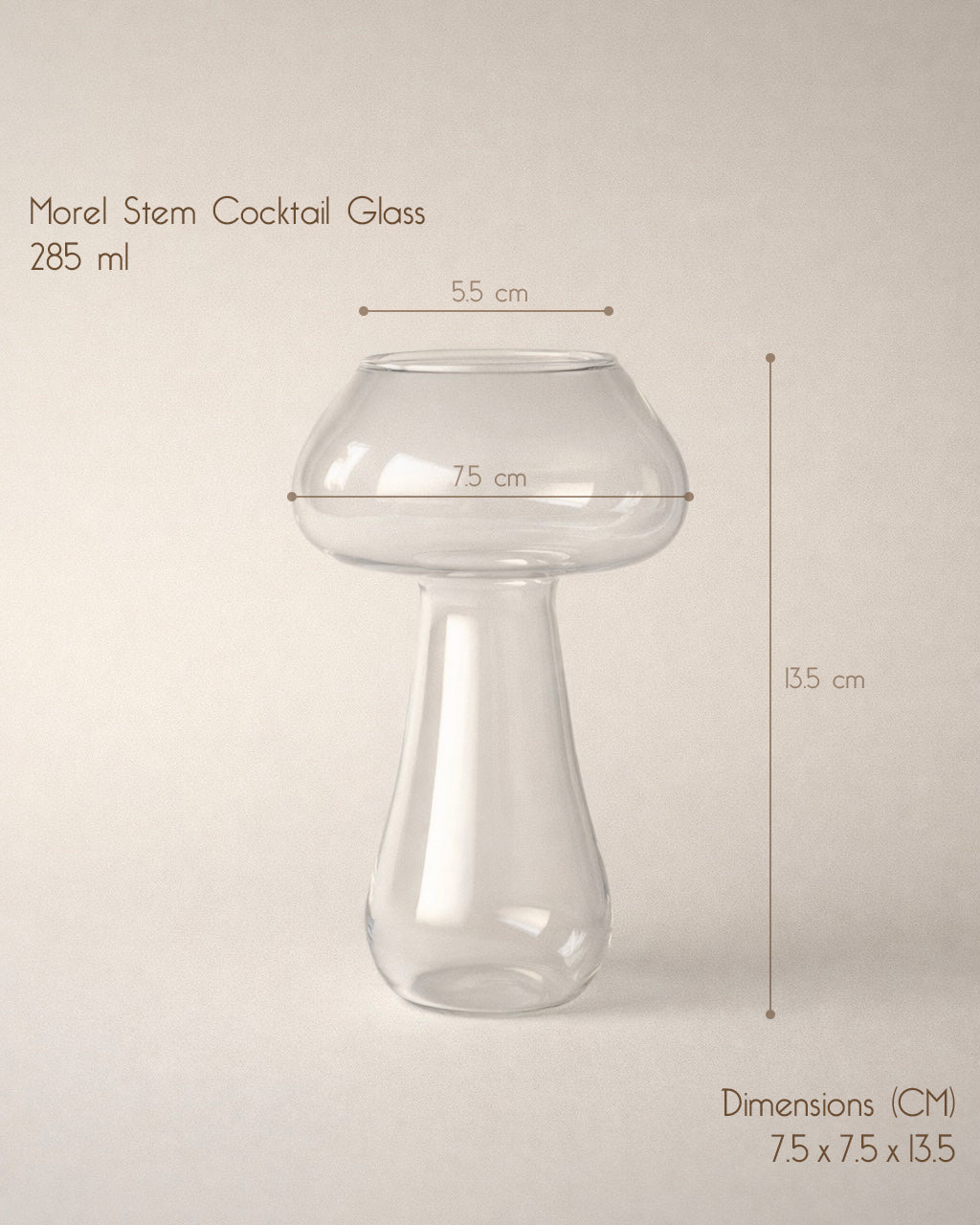 Morel Stem Cocktail Glass (Set of 4)