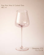 Rose Aura Wine and Cocktail Glass (Set of 4)