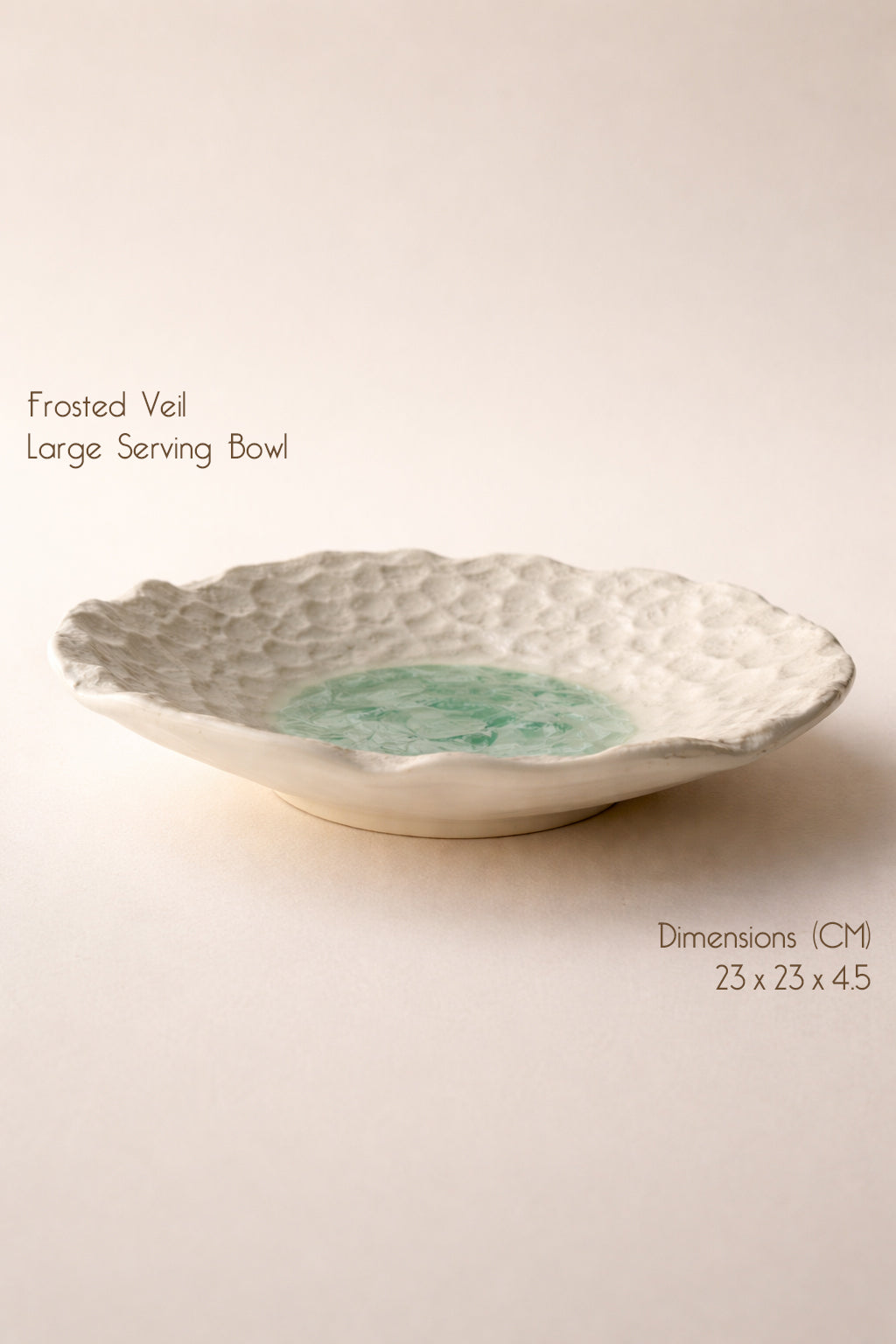 Frosted Veil Large Serving Bowl (Set of 1)