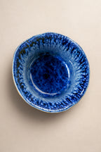 Midnight Tide Serving Bowl + Crest Bowl