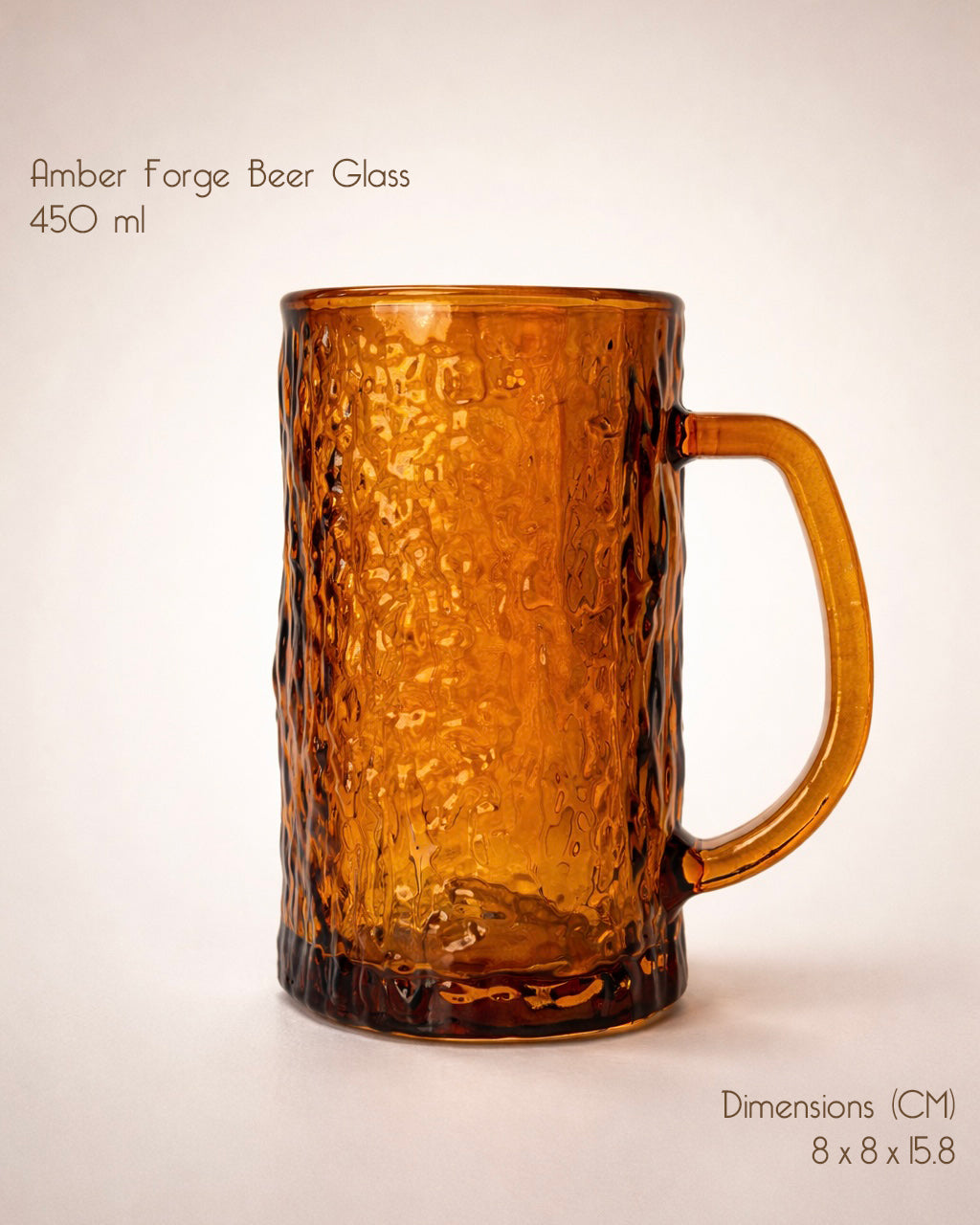 Amber Forge Beer Glass (Set of 4)