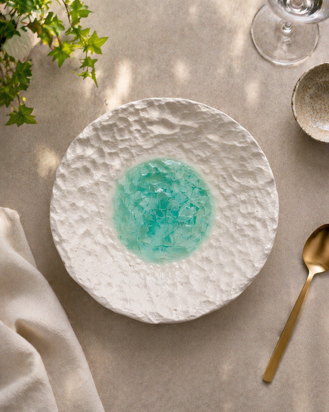 Frosted Veil Large Serving Bowl (Set of 1)