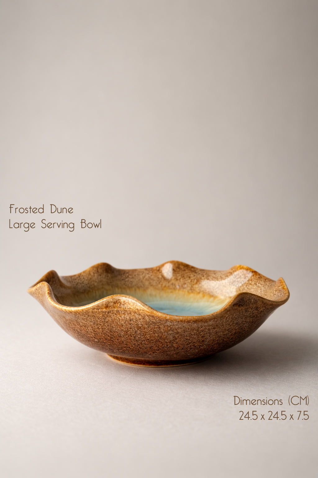 Frosted Dune Large Serving Bowl (Set of 1)
