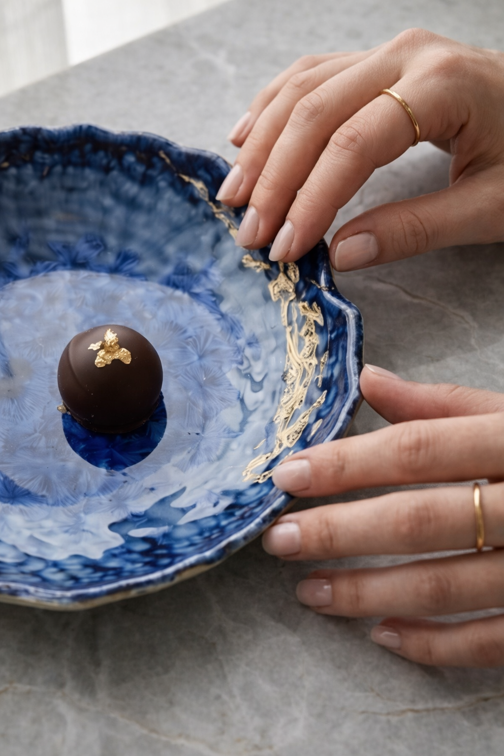 Midnight Tide Crest Bowl (Set Of 1)